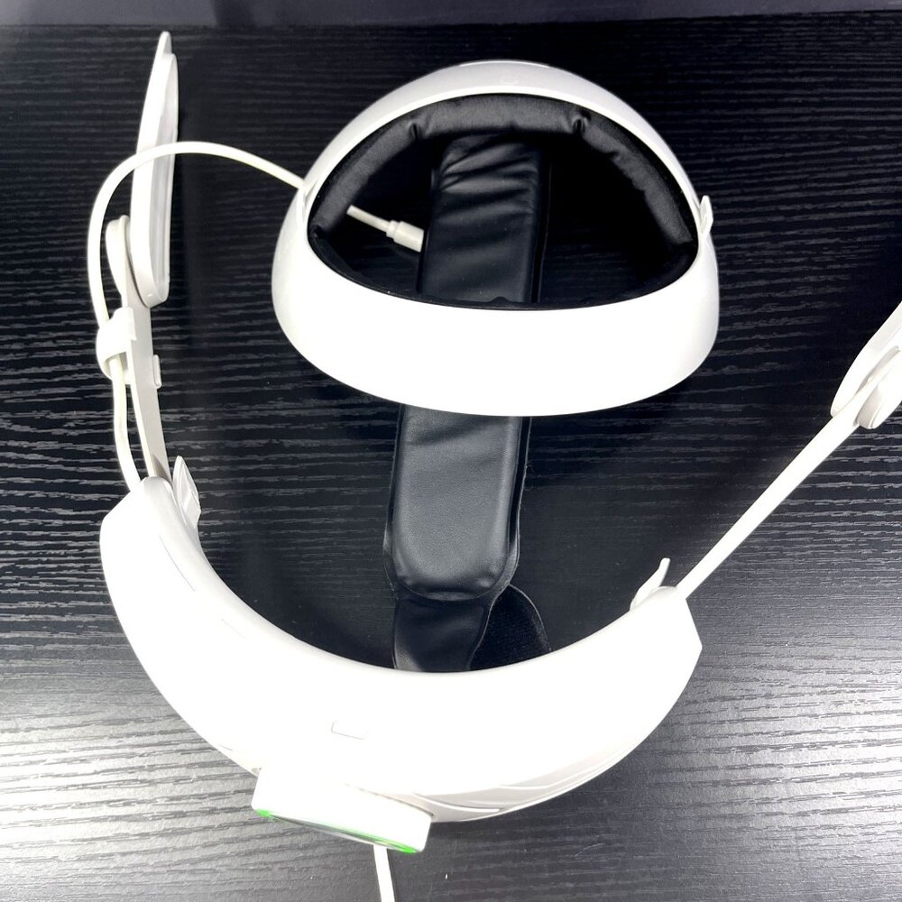 Adjustable White VR 3 Headset Head Strap with Dial Fit System & Padded Cushion f - Picture 3 of 4